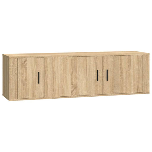 2-tlg. TV-Schrank-Set Sonoma-Eiche Holzwerkstoff