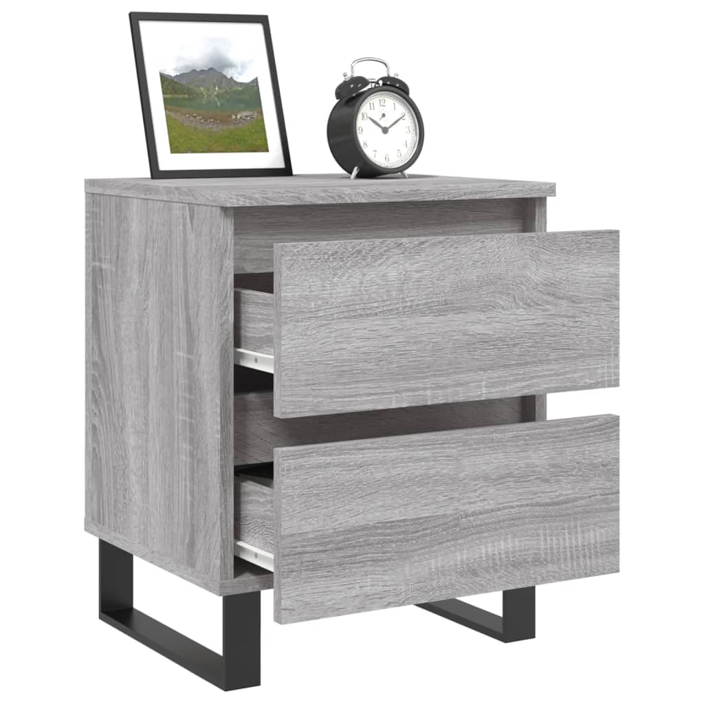 Nachttisch Grau Sonoma 40x35x50 cm Holzwerkstoff