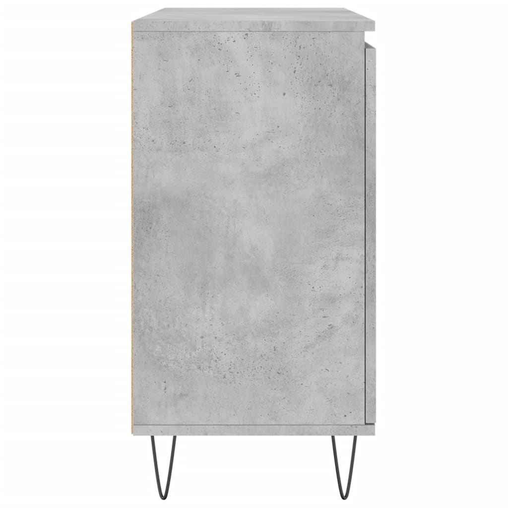 Sideboard Betongrau 101,5x35x70 cm Holzwerkstoff