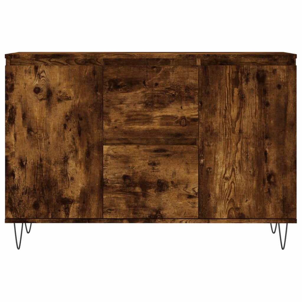 Sideboard Räuchereiche 101,5x35x70 cm Holzwerkstoff