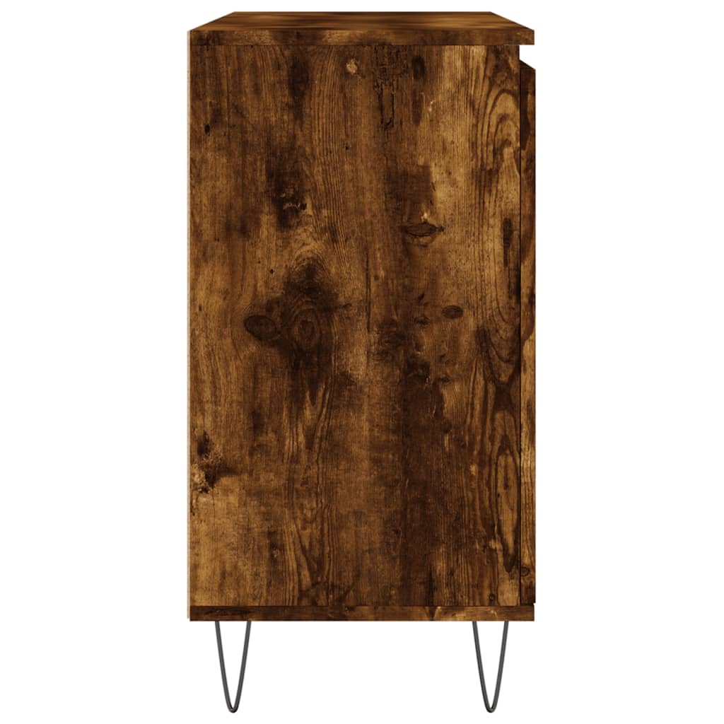 Sideboard Räuchereiche 101,5x35x70 cm Holzwerkstoff