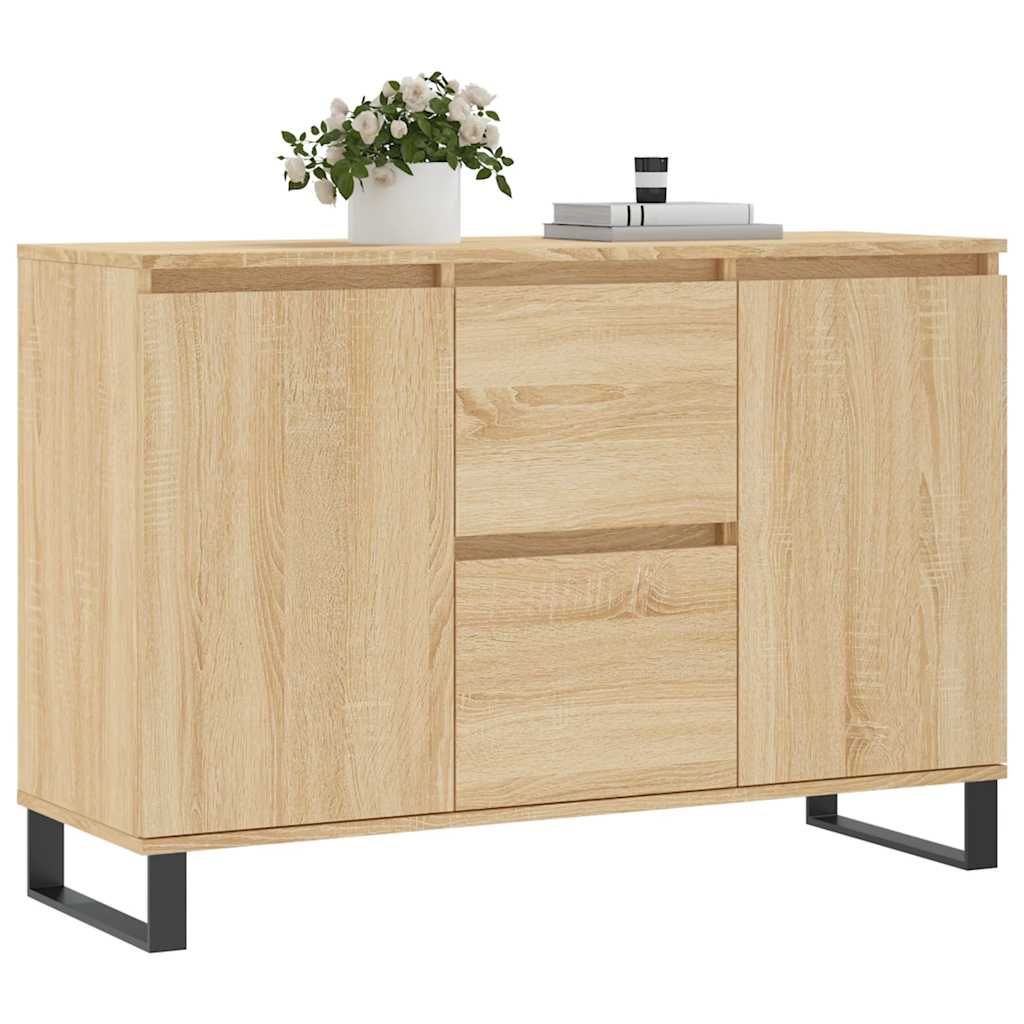 Sideboard Sonoma-Eiche 101,5x35x70 cm Holzwerkstoff
