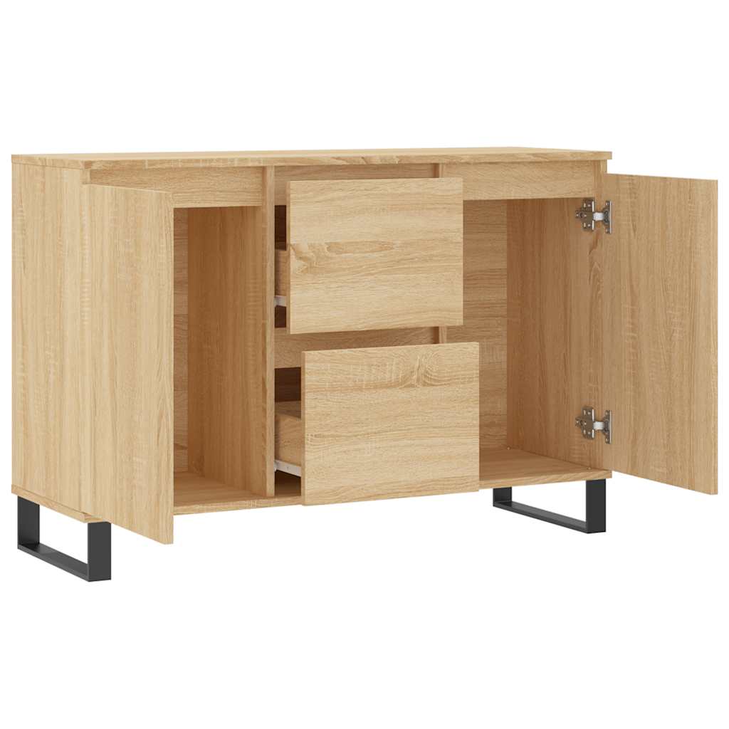 Sideboard Sonoma-Eiche 101,5x35x70 cm Holzwerkstoff