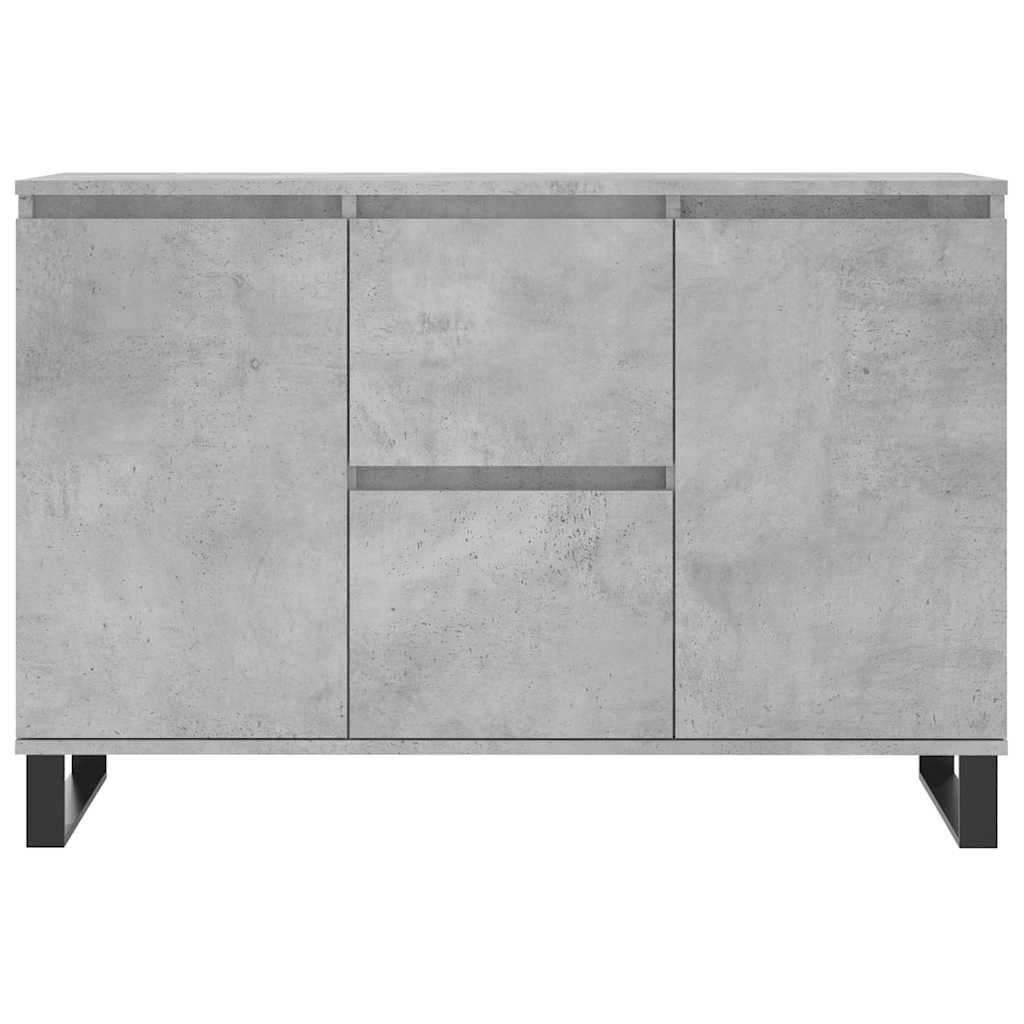 Sideboard Betongrau 101,5x35x70 cm Holzwerkstoff