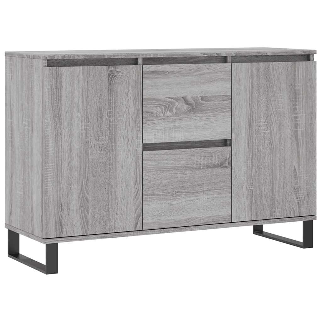 Sideboard Grau Sonoma 101,5x35x70 cm Holzwerkstoff