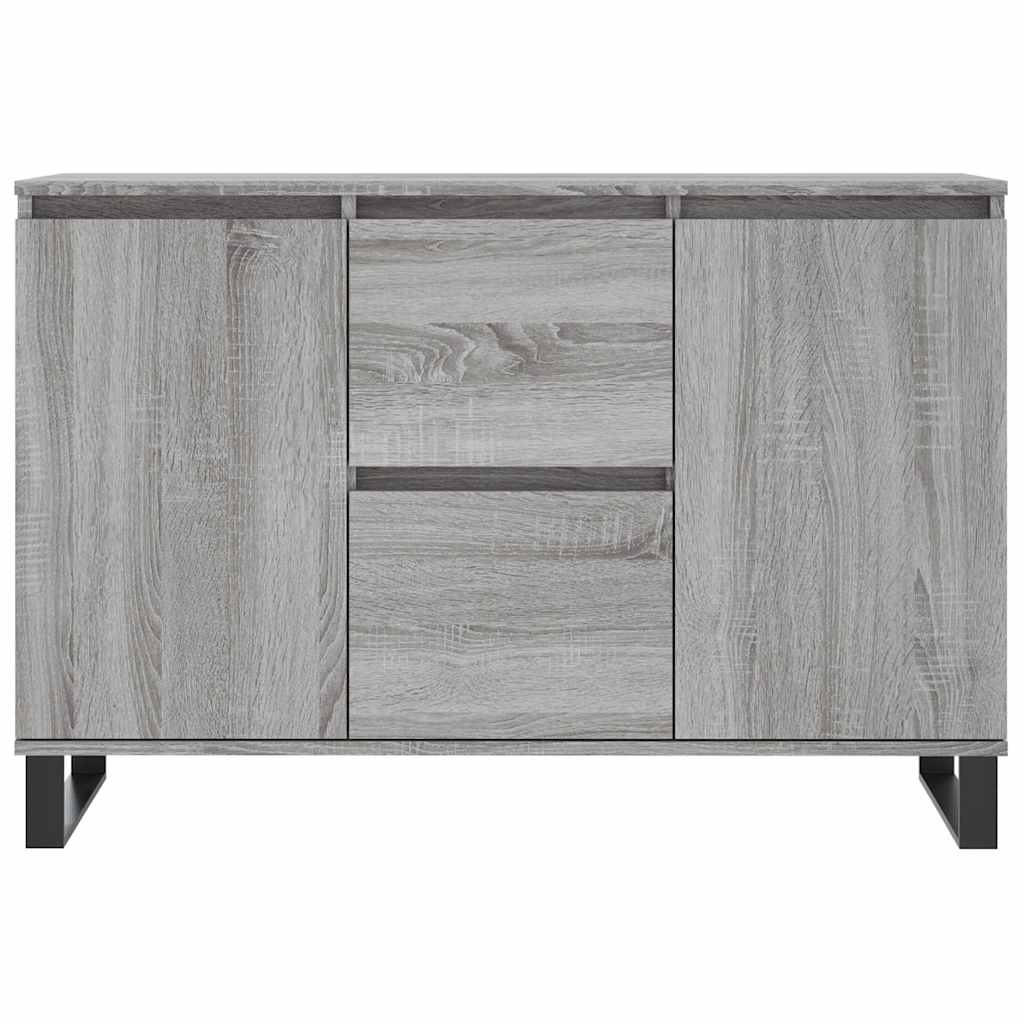 Sideboard Grau Sonoma 101,5x35x70 cm Holzwerkstoff