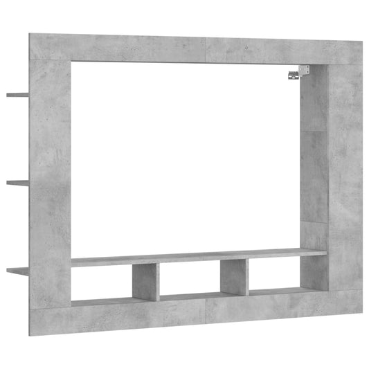 TV-Schrank Betongrau 152x22x113 cm Holzwerkstoff