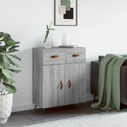 Sideboard Grau Sonoma 69,5x34x90 cm Holzwerkstoff