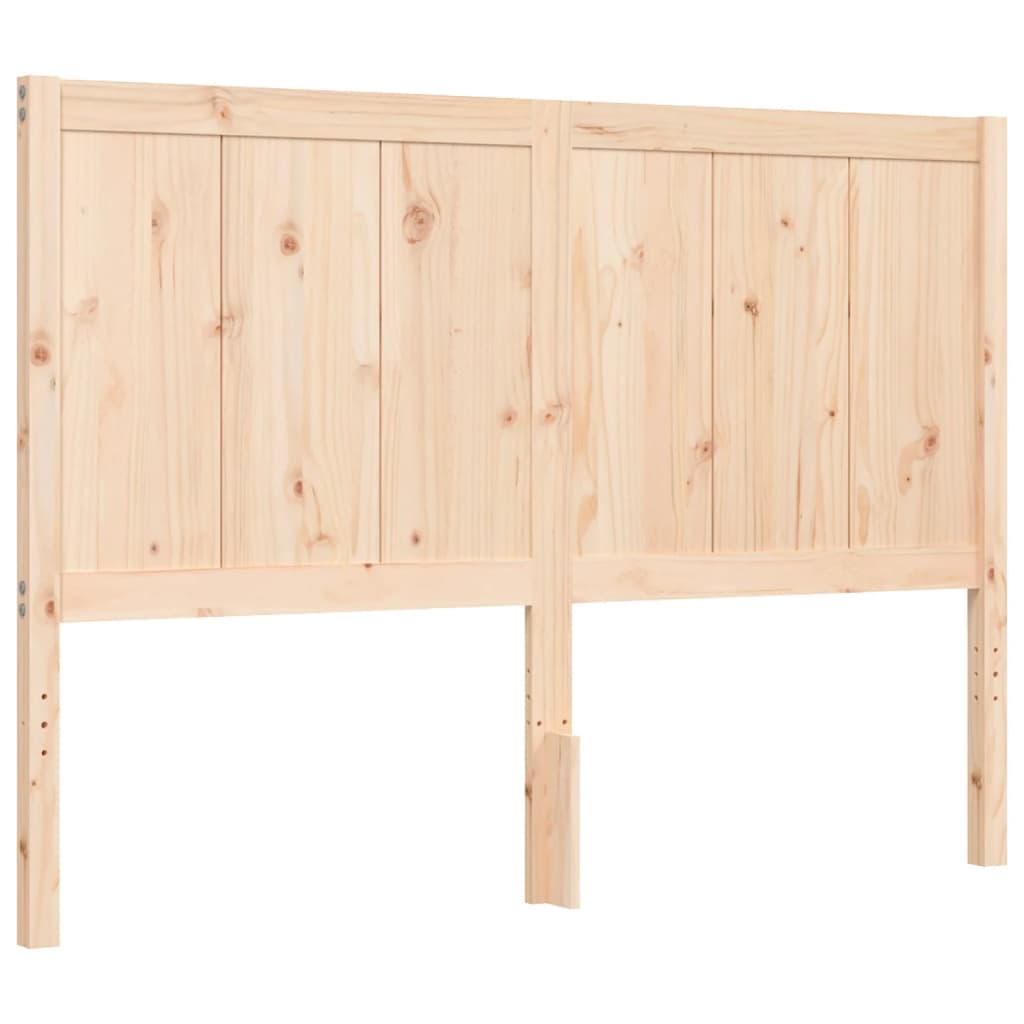 Massivholzbett mit Kopfteil