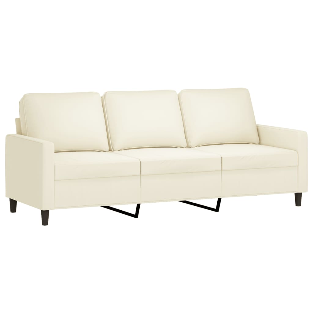 4-tlg. Sofagarnitur Creme Samt