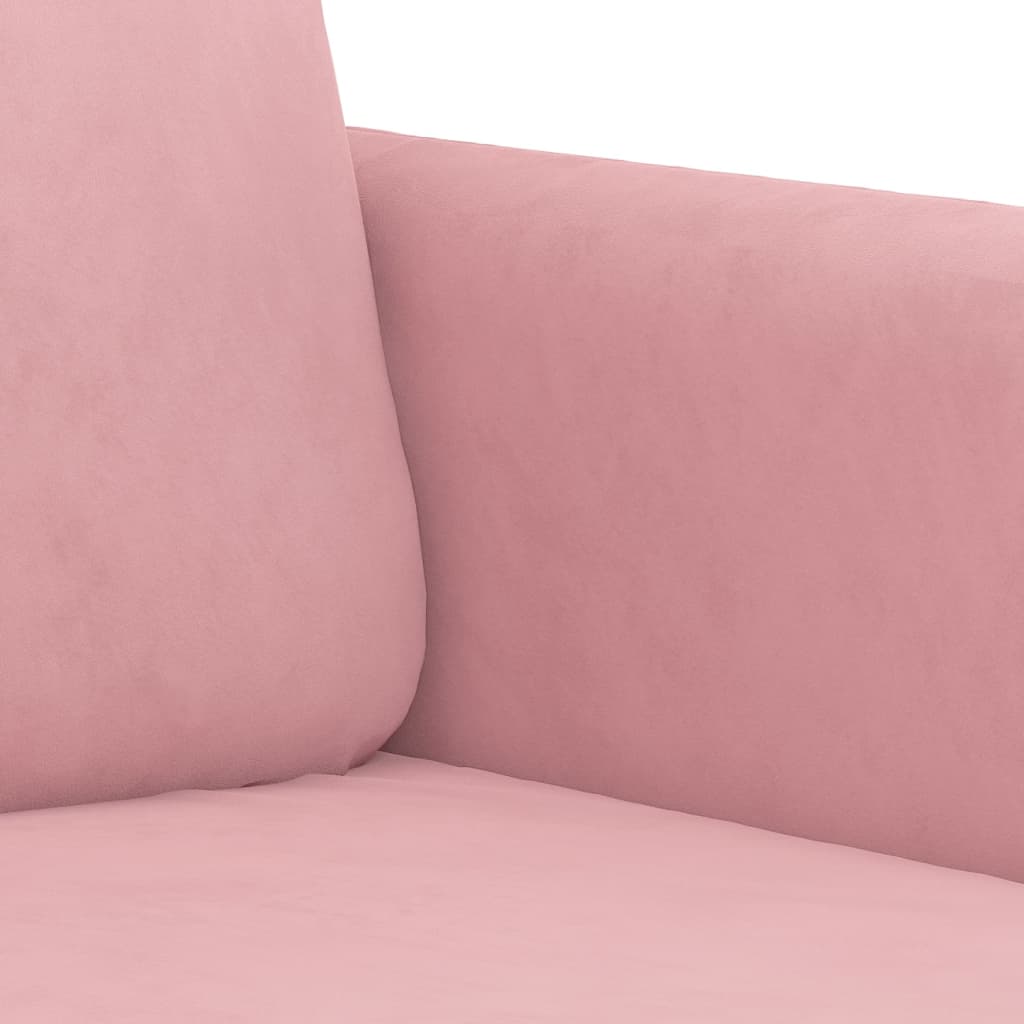 3-tlg. Sofagarnitur Rosa Samt