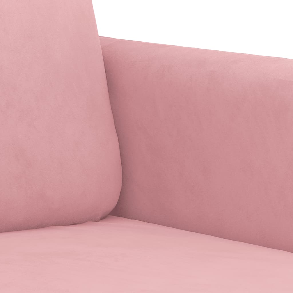 3-tlg. Sofagarnitur Rosa Samt