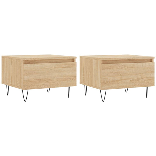 Couchtische 2 Stk. Sonoma-Eiche 50x46x35 cm Holzwerkstoff