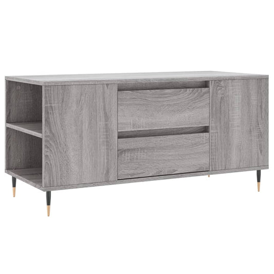 Couchtisch Grau Sonoma 102x44,5x50 cm Holzwerkstoff