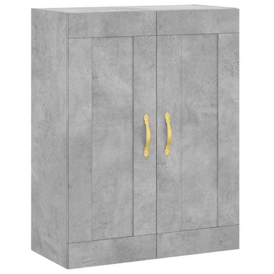 Wandschrank Betongrau 69,5x34x90 cm Holzwerkstoff