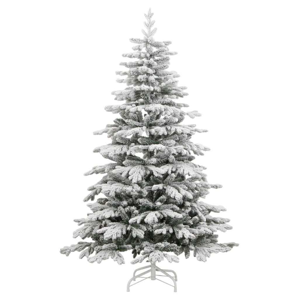 Künstlicher Weihnachtsbaum Klappbar Beschneit 210 cm