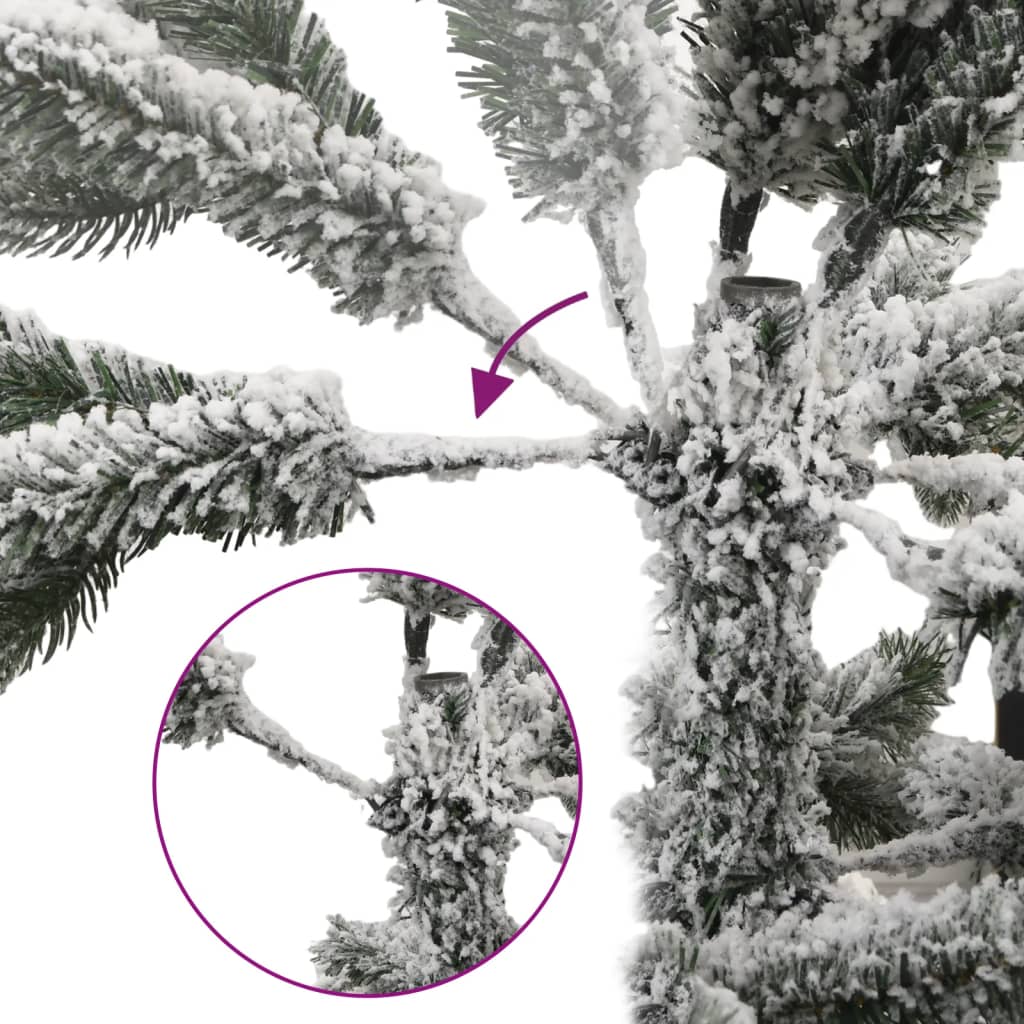 Künstlicher Weihnachtsbaum Klappbar Beschneit 240 cm