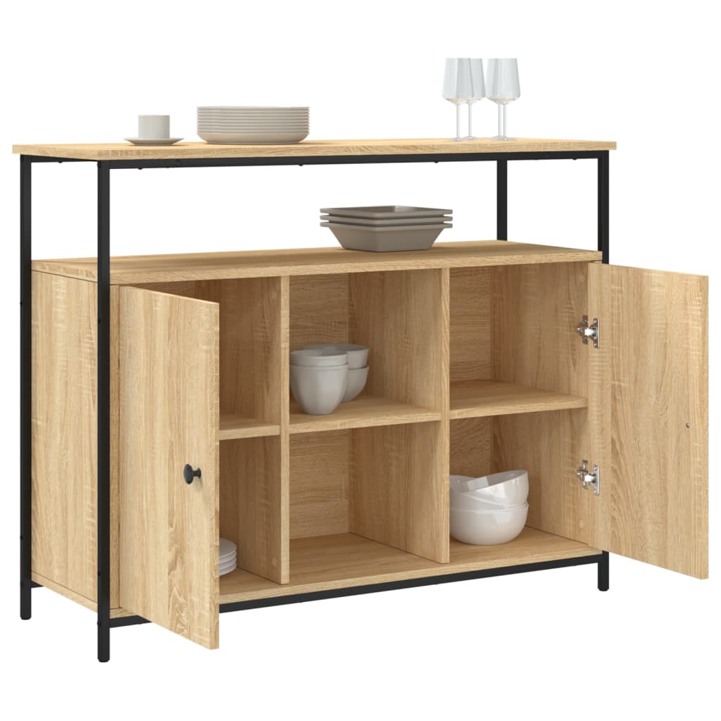Sideboard Sonoma-Eiche 100 x 35 x 80 cm Holzwerkstoff