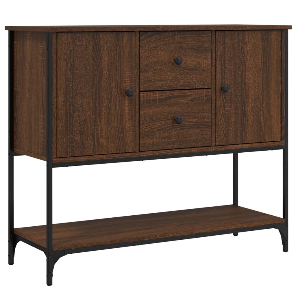 Sideboard Braun Eichen-Optik 100x36x85 cm Holzwerkstoff