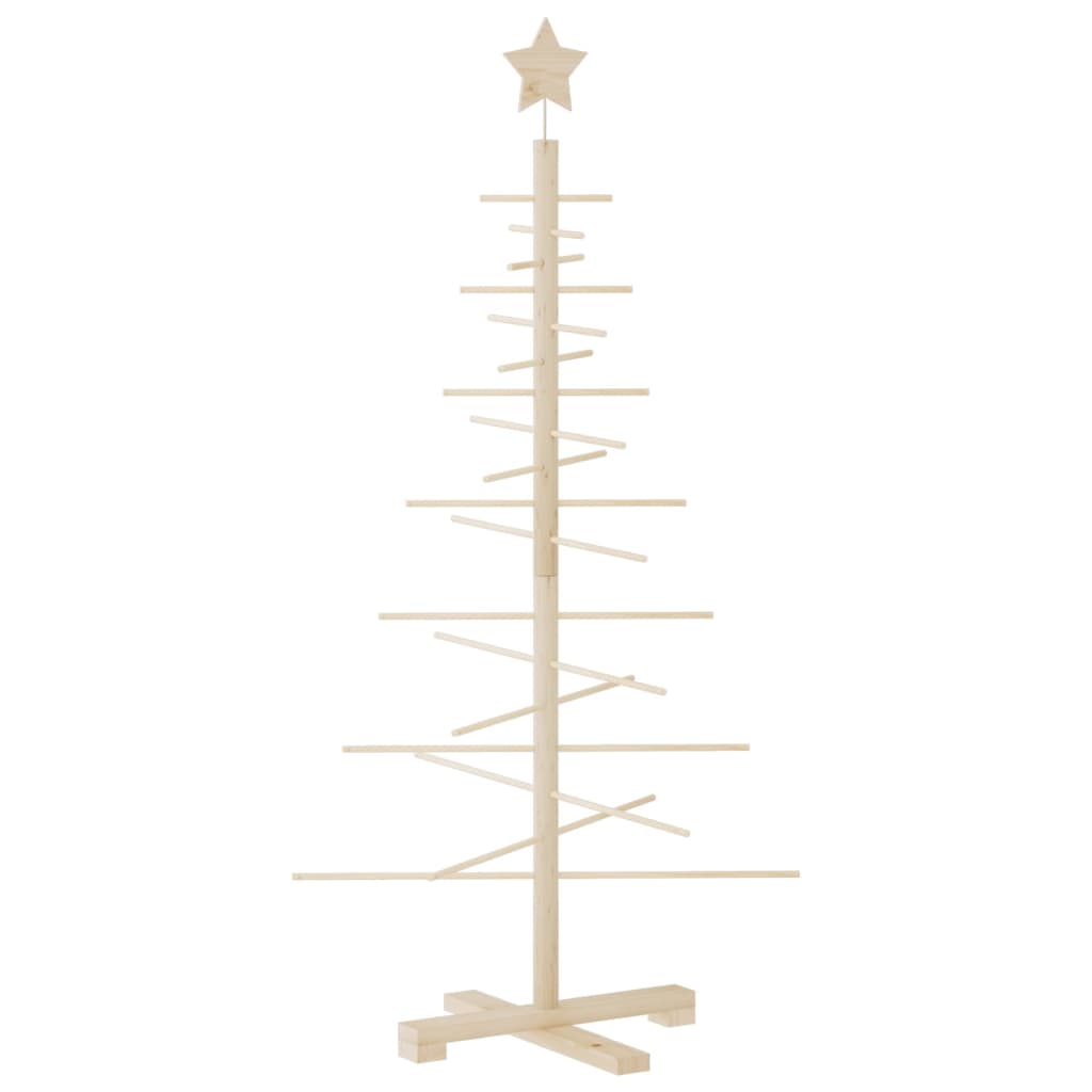 Weihnachtsbaum Holz zum Schmücken 125 cm Massivholz Kiefer