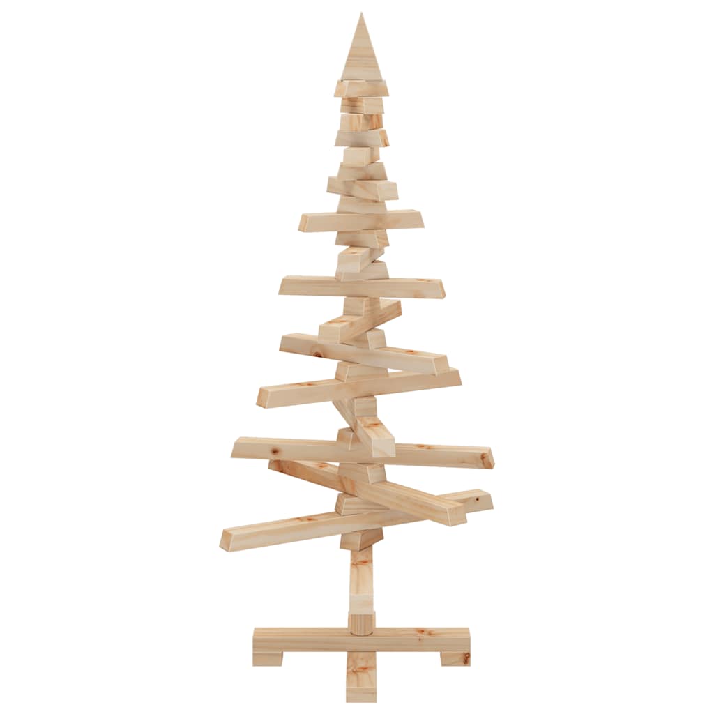 Weihnachtsbaum Holz zum Schmücken 90 cm Massivholz Kiefer