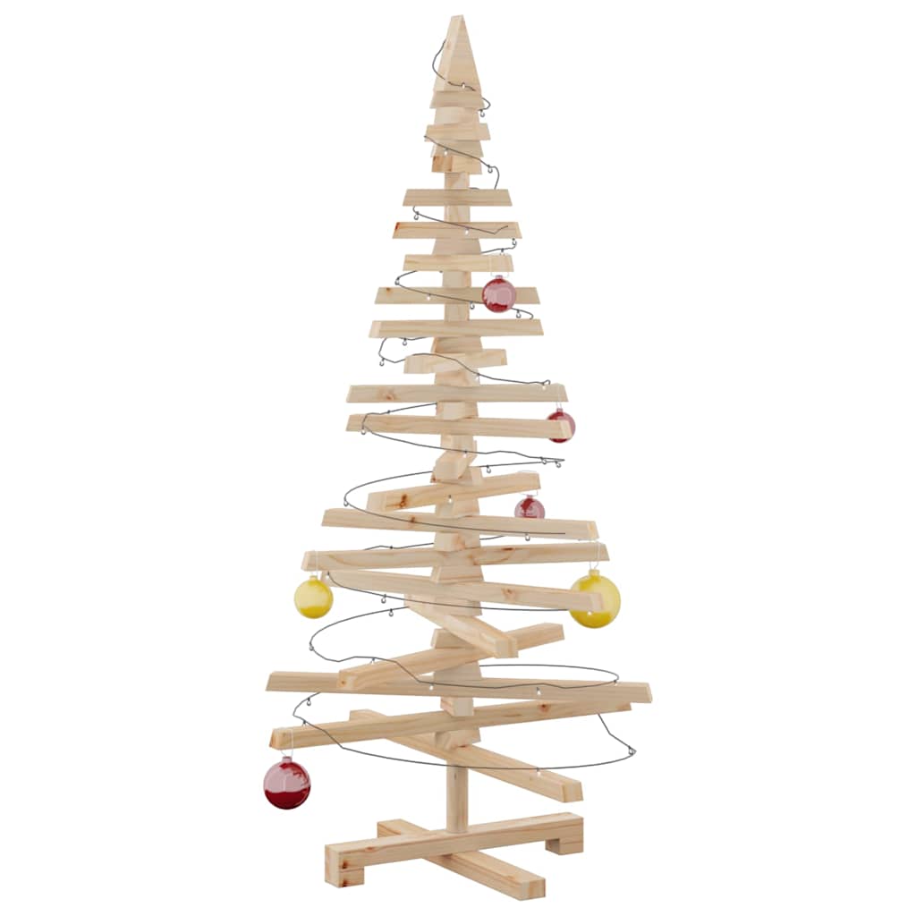Weihnachtsbaum Holz zum Schmücken 120 cm Massivholz Kiefer