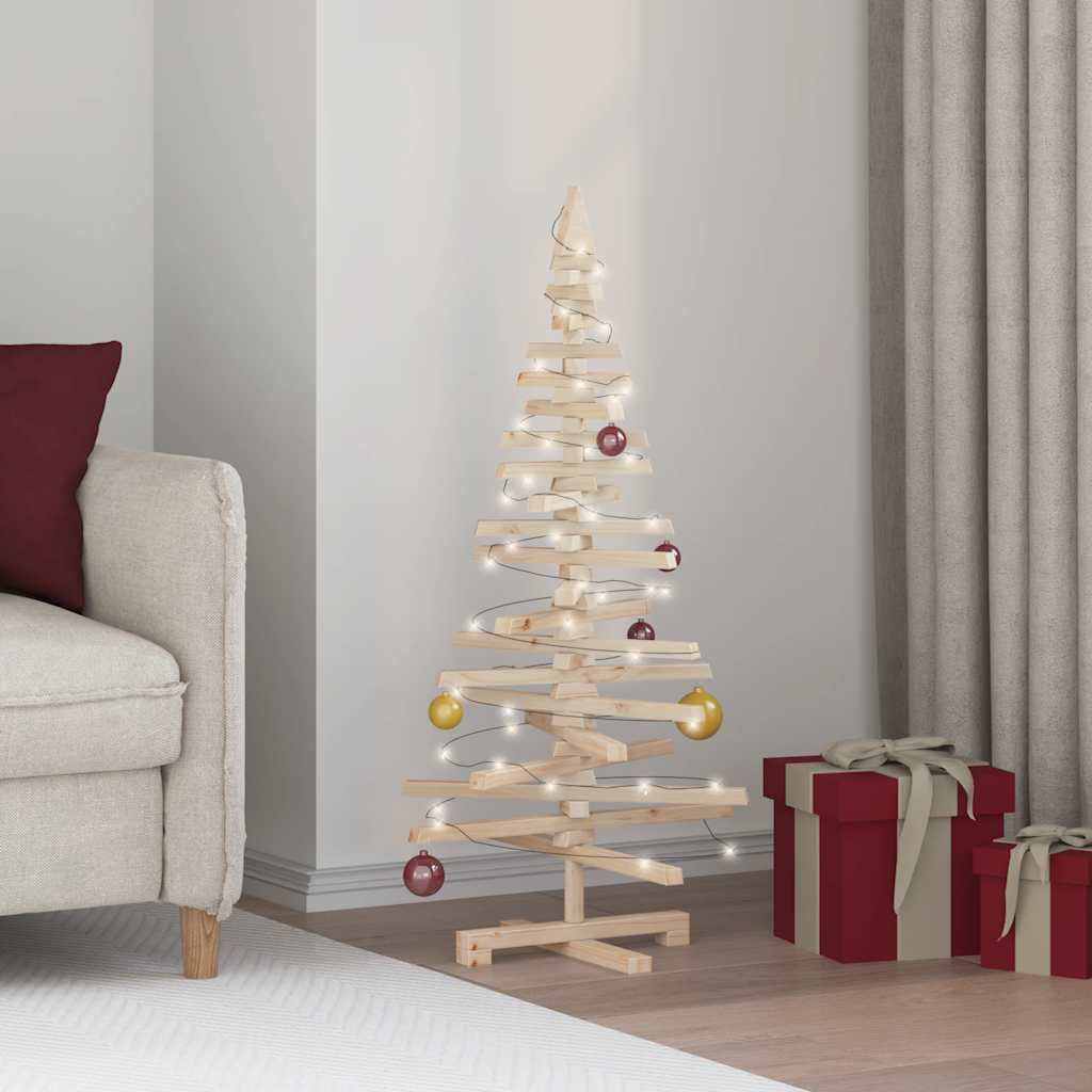Weihnachtsbaum Holz zum Schmücken 120 cm Massivholz Kiefer