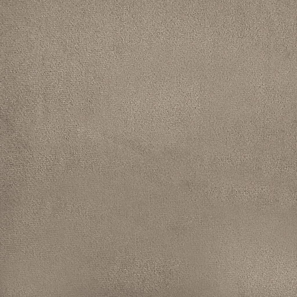 2-Sitzer-Sofa Taupe 140 cm Mikrofasergewebe