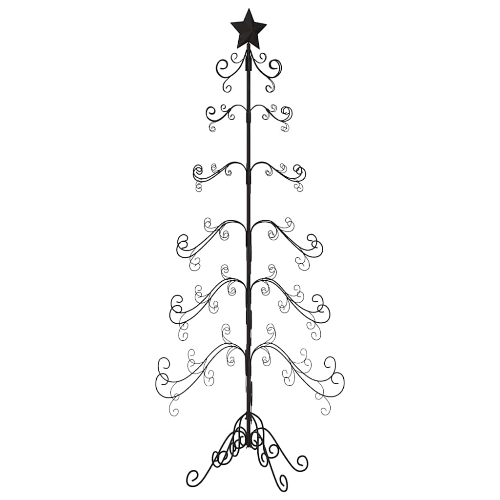 Metall-Weihnachtsbaum für Dekorationen Schwarz 215 cm