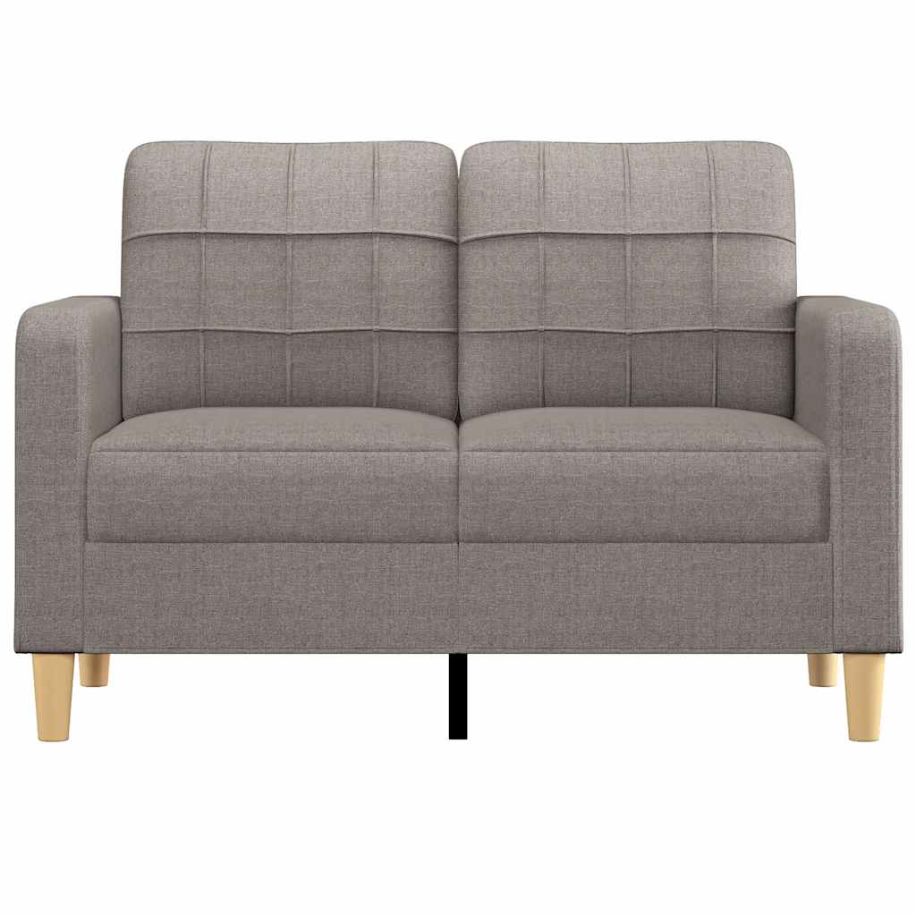 2-Sitzer-Sofa Taupe 120 cm Stoff