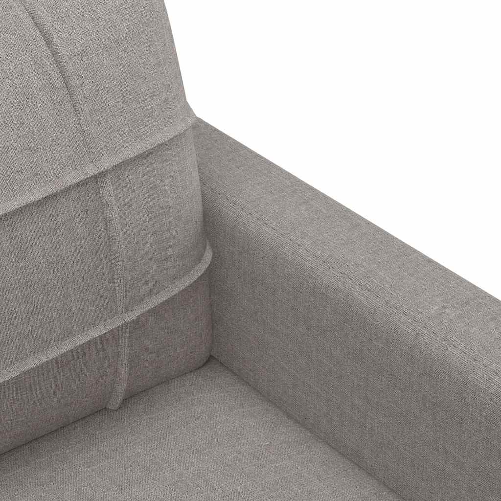 2-Sitzer-Sofa Taupe 120 cm Stoff