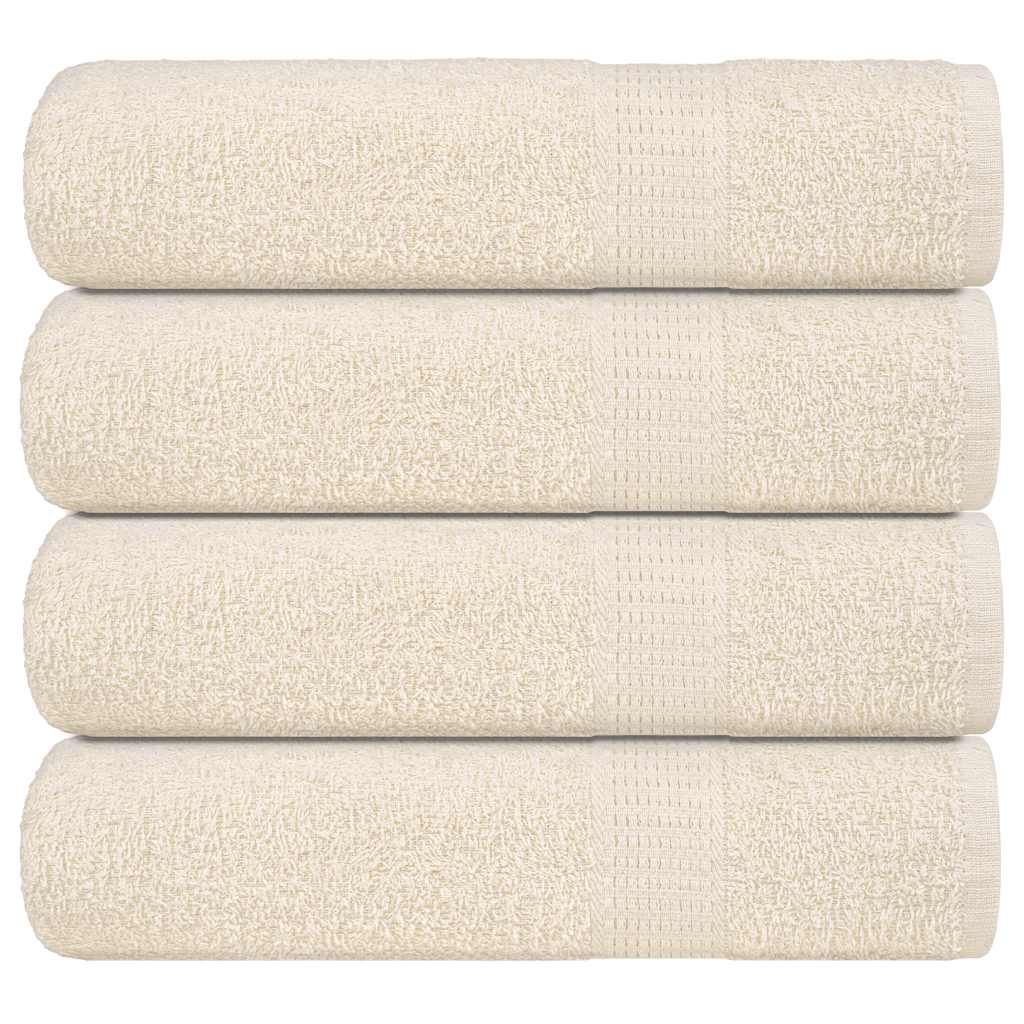 Badetücher 4 Stk. Creme 100x150 cm 360 g/m² 100% Baumwolle
