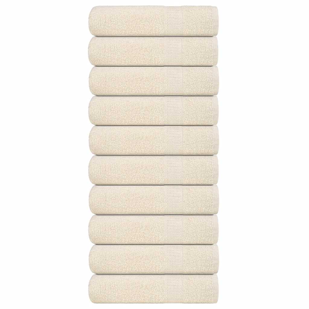 Badetücher 10 Stk. Creme 100x150 cm 360 g/m² 100% Baumwolle
