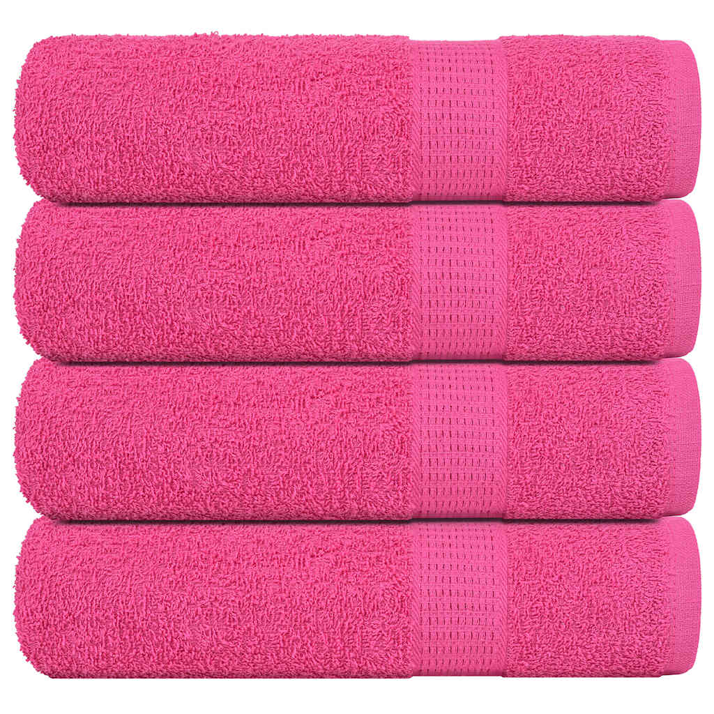 Badetücher 4 Stk. Rosa 100x150 cm 360 g/m² 100% Baumwolle