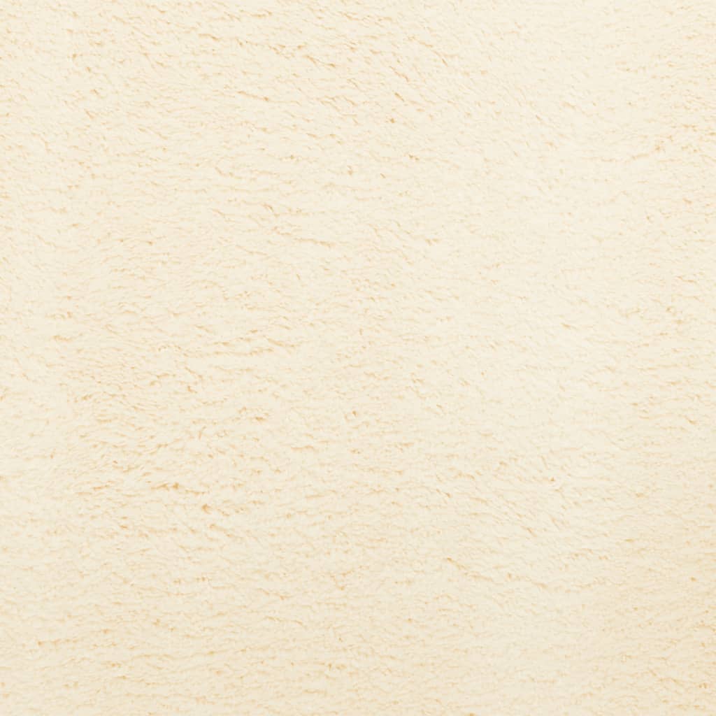 Teppich HUARTE Kurzflor Weich und Waschbar Creme 80x250 cm