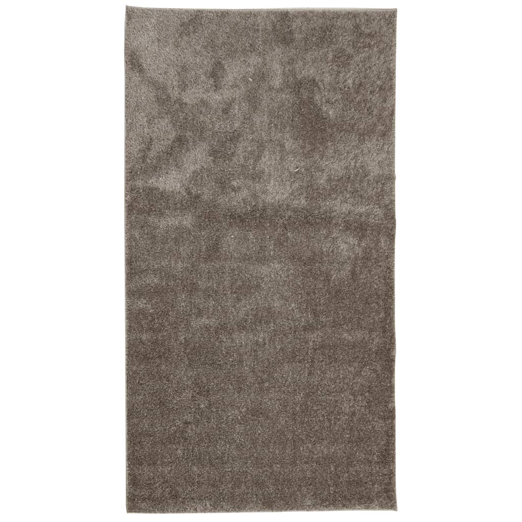 Teppich ISTAN Hochflor Glänzend Grau 80x150 cm