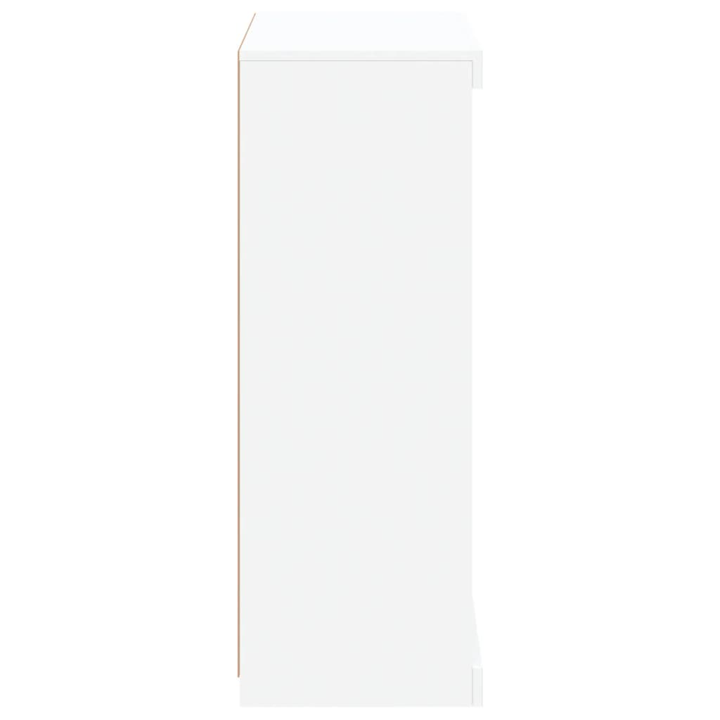 Sideboard mit LED-Leuchten Weiß 60,5x37x100 cm