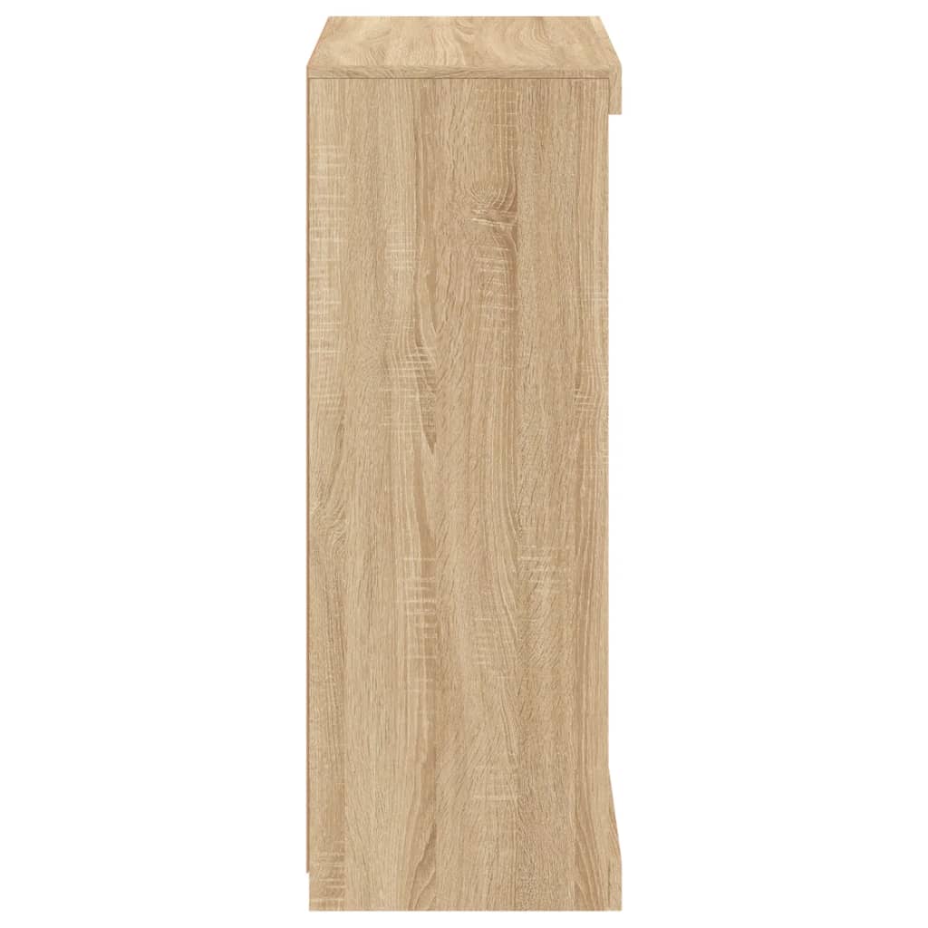 Sideboard mit LED-Leuchten Sonoma-Eiche 60,5x37x100 cm