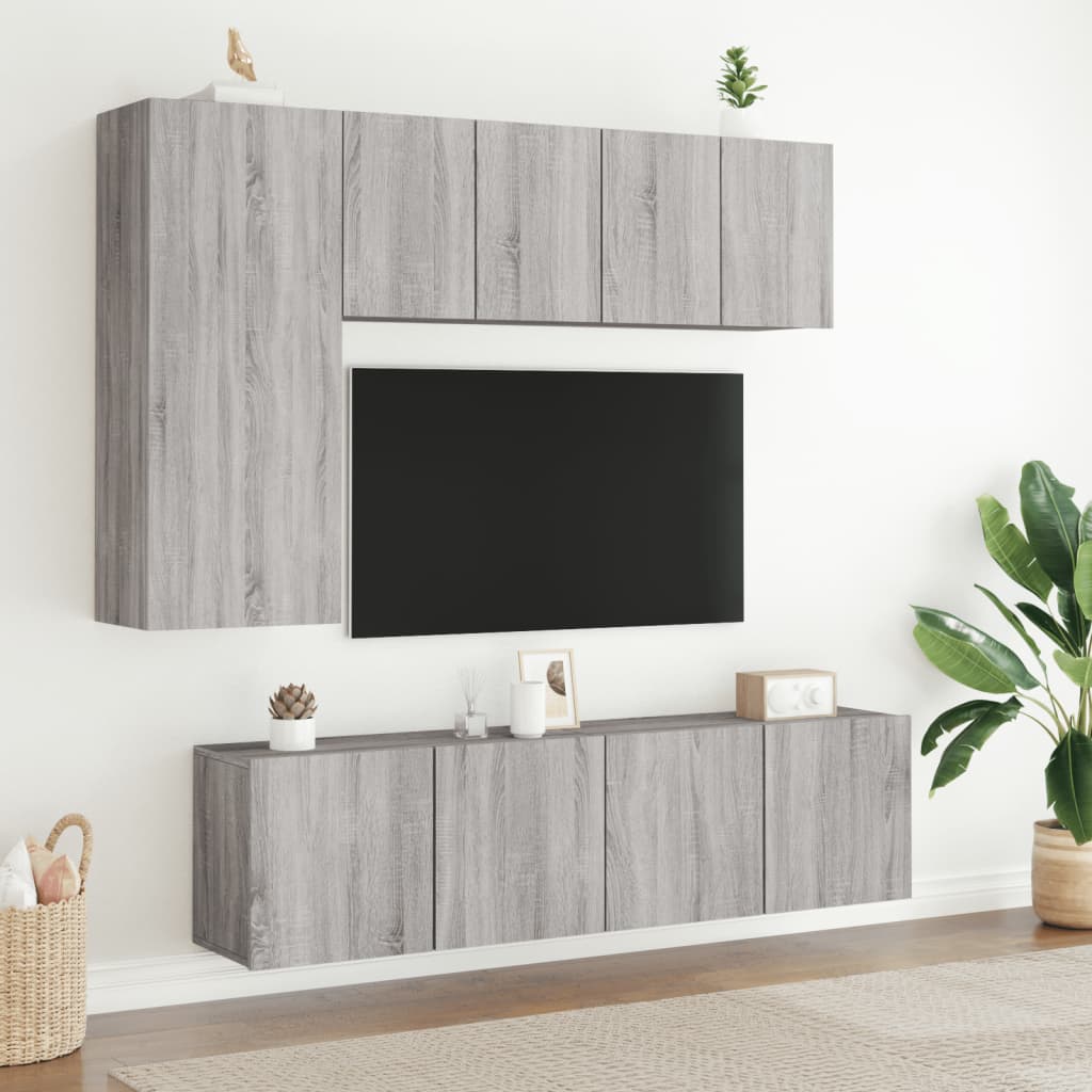 TV-Wandschrank Grau Sonoma 60x30x41 cm