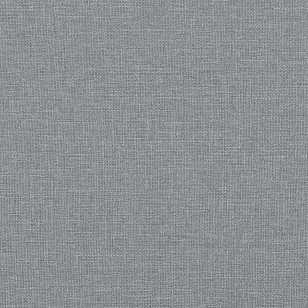 Bettgestell ohne Matratze Hellgrau 80x200 cm Stoff