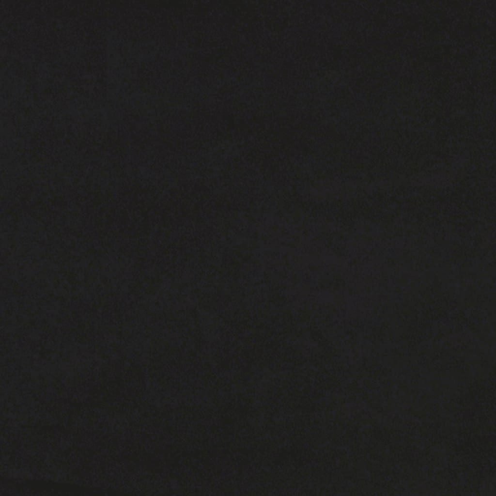 Bettgestell mit Kopfteil ohne Matratze Schwarz 90x190 cm Samt