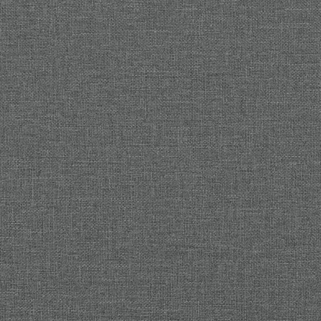 Bettgestell ohne Matratze Dunkelgrau 90x200 cm Stoff