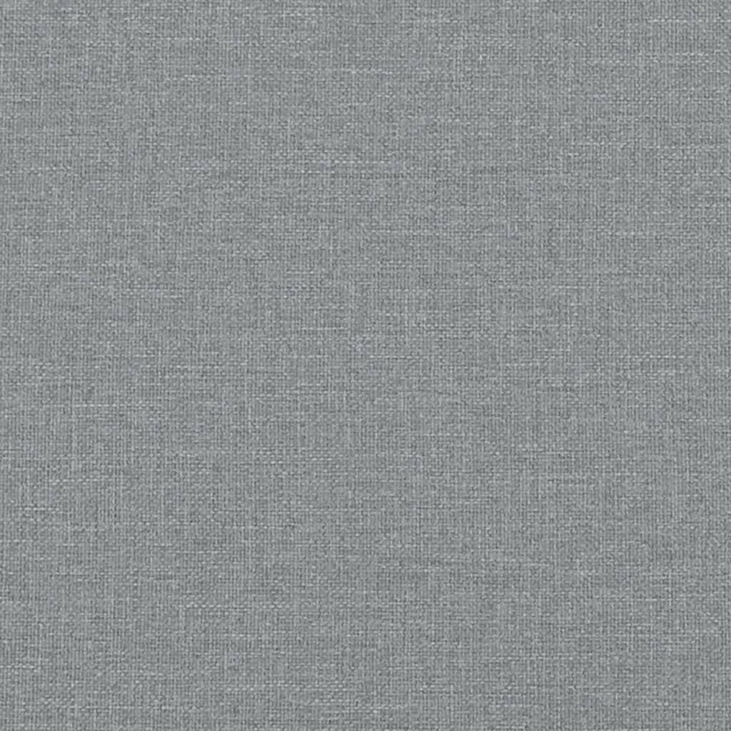 Bettgestell ohne Matratze Hellgrau 120x200 cm Stoff