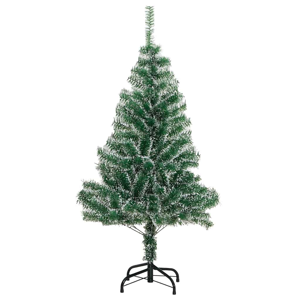 Künstlicher Weihnachtsbaum mit Schnee & Kugeln 150 LEDs 150 cm