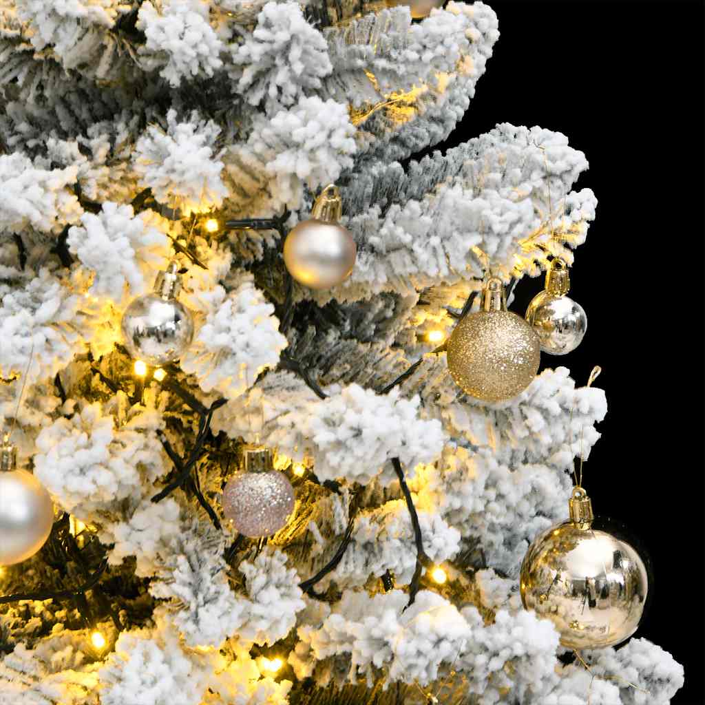 Künstlicher Weihnachtsbaum Klappbar 150 LEDs & Kugeln 150 cm