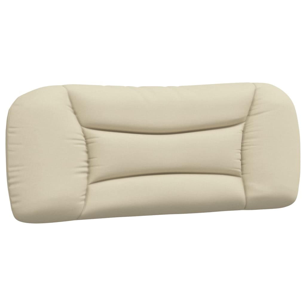 Bett mit Matratze "Hvar" Creme 100x200 cm Stoff