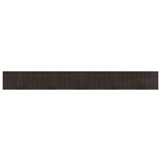 Teppich Rechteckig Dunkelbraun 60x500 cm Bambus