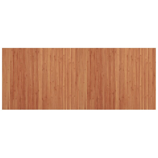 Teppich Rechteckig Braun 80x200 cm Bambus