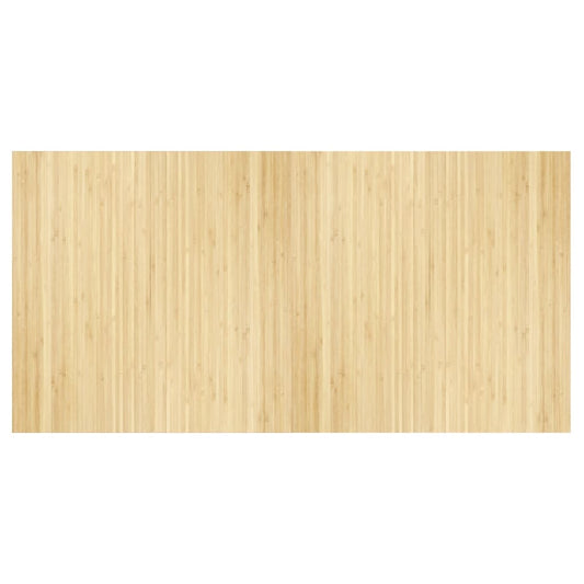Teppich Rechteckig Hell Natur 100x200 cm Bambus