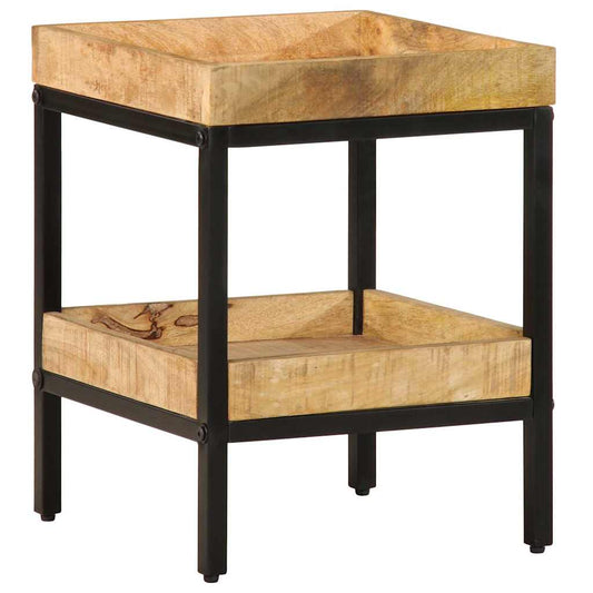 Beistelltisch Braun 35 x 35 x 45 cm massives Mangoholz